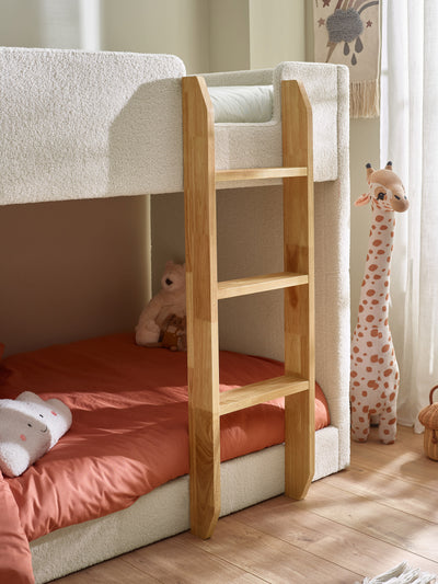 Teddy Upholstered Bunk Bed – Cream Boucle