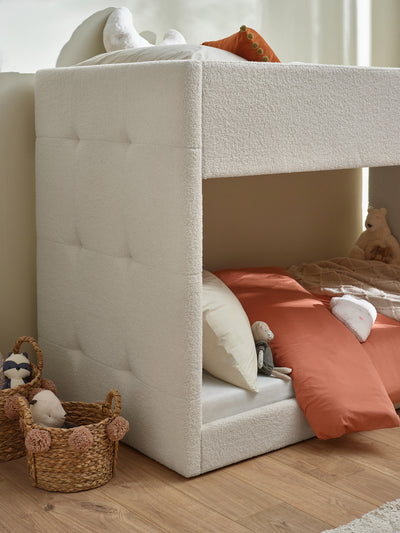 Teddy Upholstered Bunk Bed – Cream Boucle