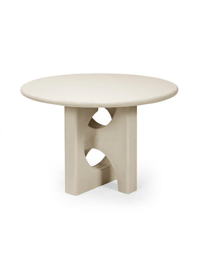 Thyra Round 4 Seater Dining Table – Grey Stone Effect