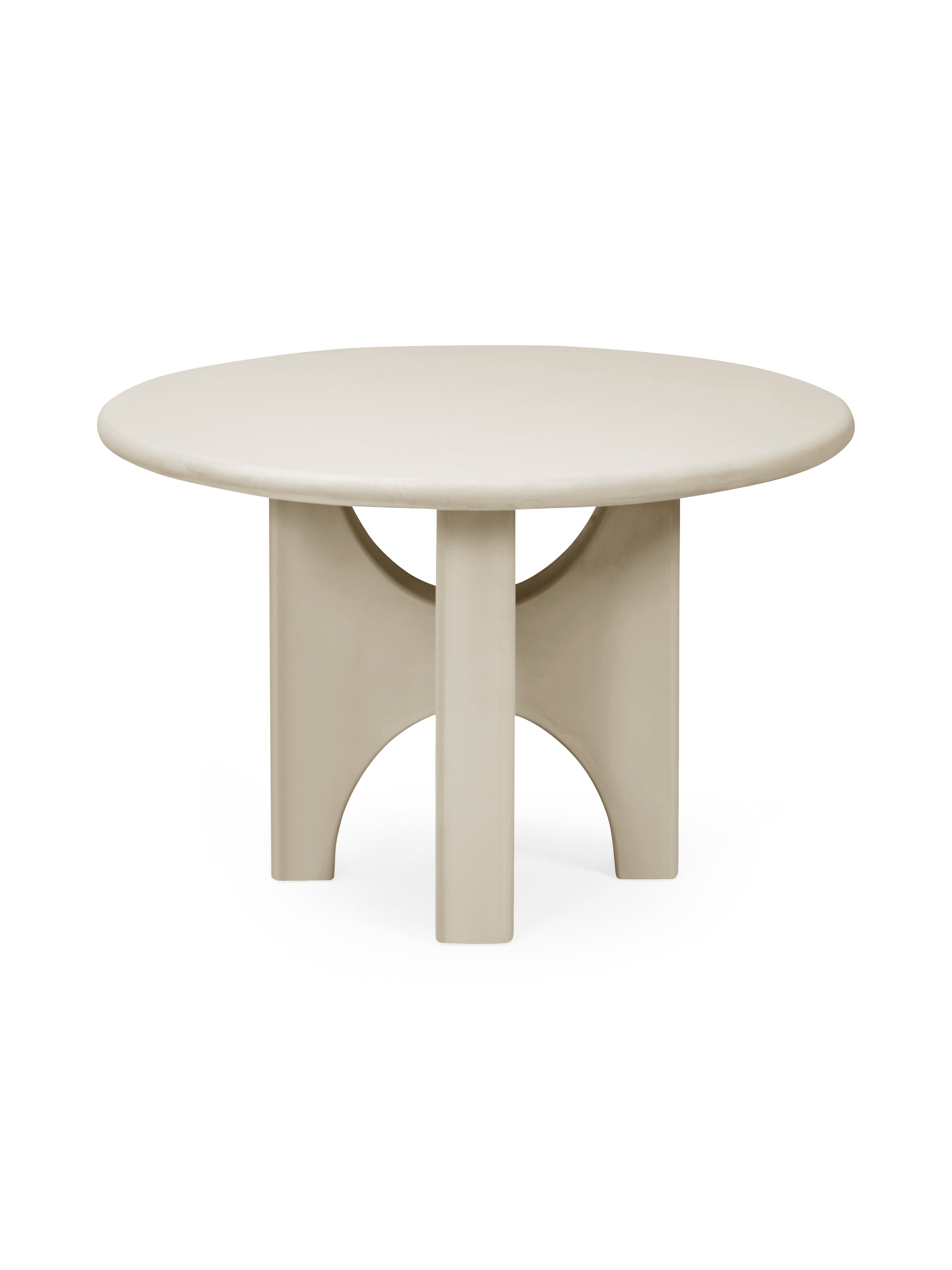 Thyra Round 4 Seater Dining Table – Grey Stone Effect