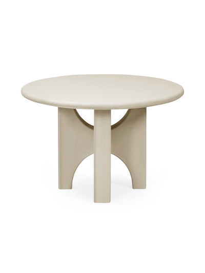 Thyra Round 4 Seater Dining Table – Grey Stone Effect