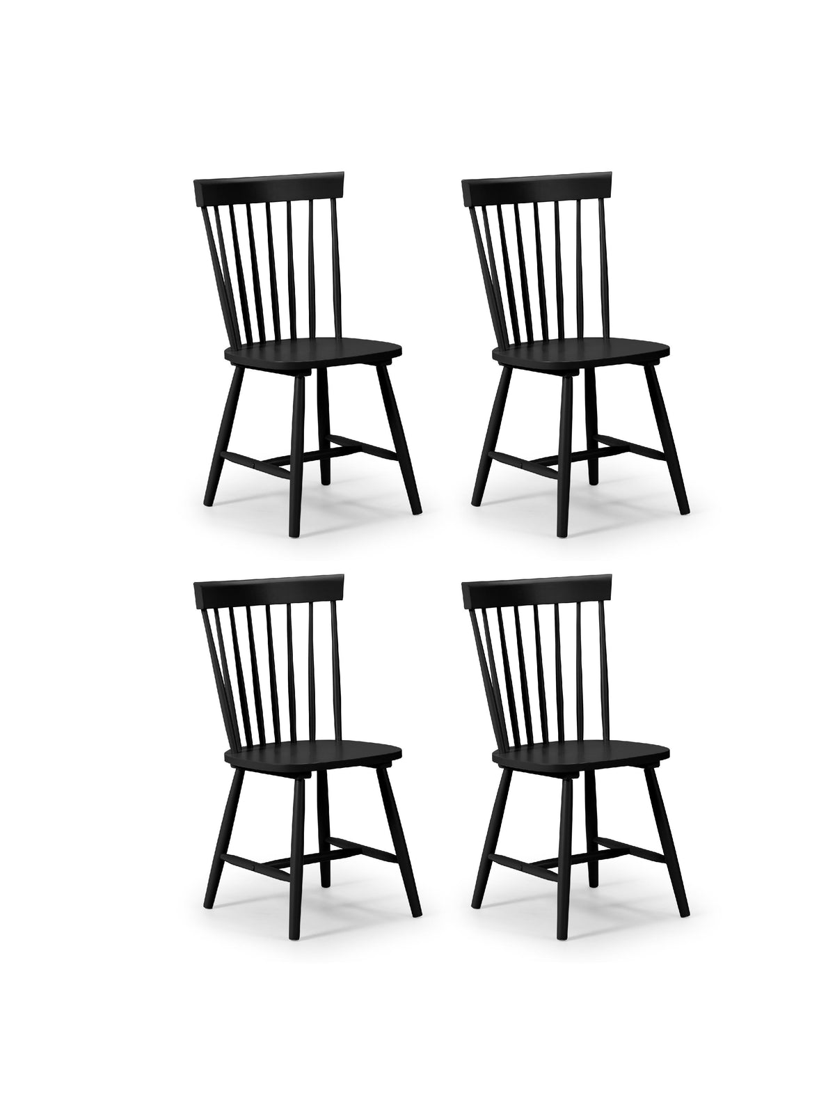 Torino Black Chairs (Set Of 4)