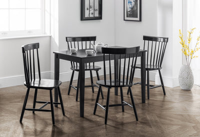 Torino Black Chairs (Set Of 4) – Julian Bowen, view 2