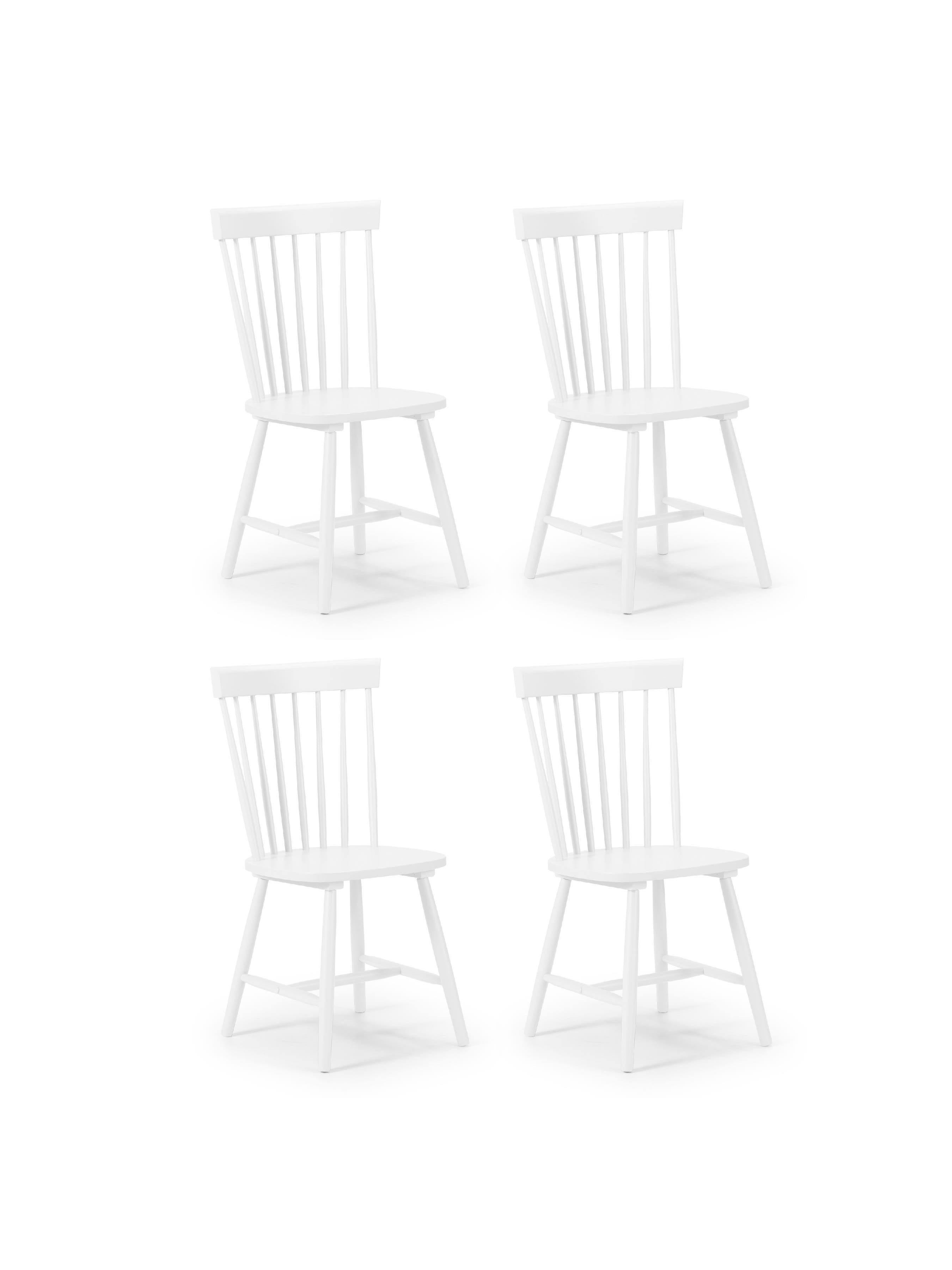 Torino White Chairs (Set Of 4)