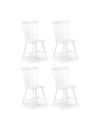 Torino White Chairs (Set Of 4)