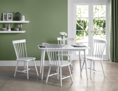 Torino White Chairs (Set Of 4) – Julian Bowen, view 2