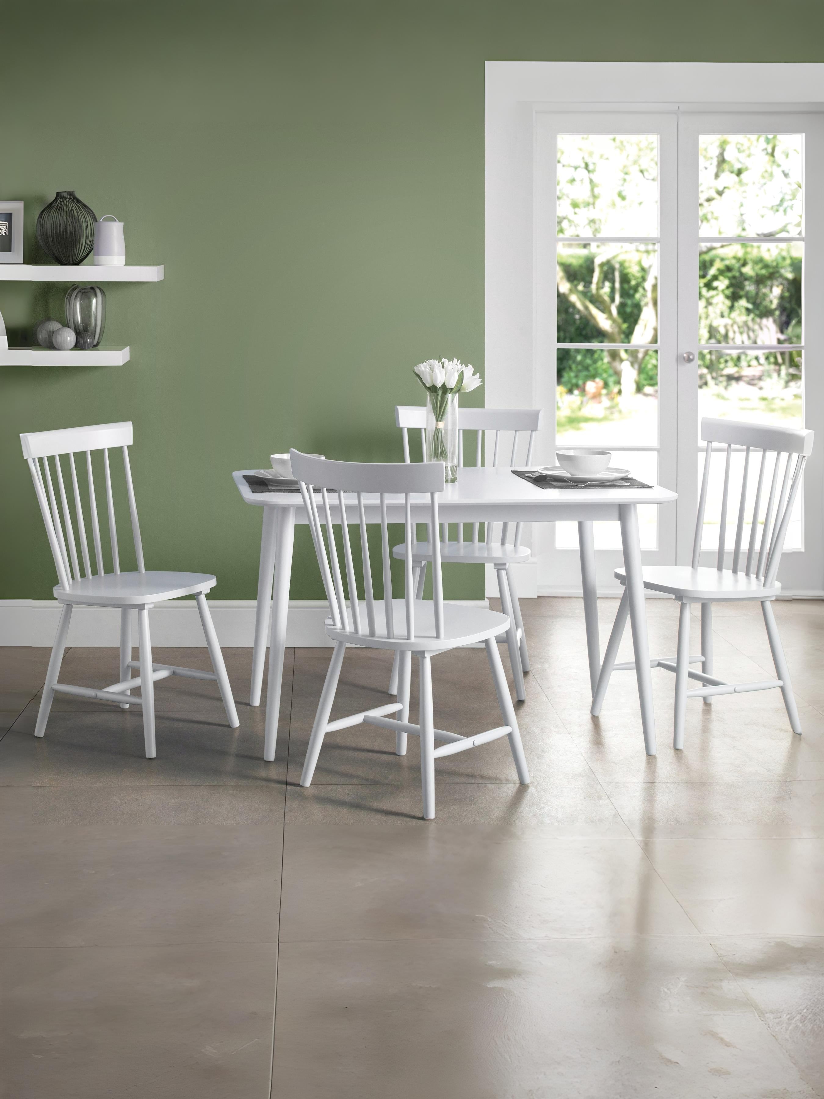 Torino White Chairs (Set Of 4)