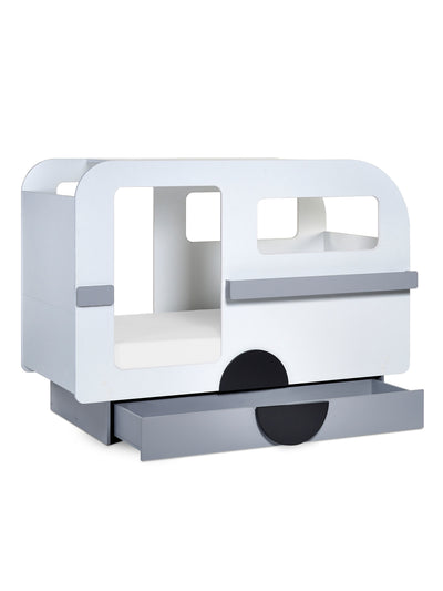 Tourer Caravan Bed - Vapor Grey And White