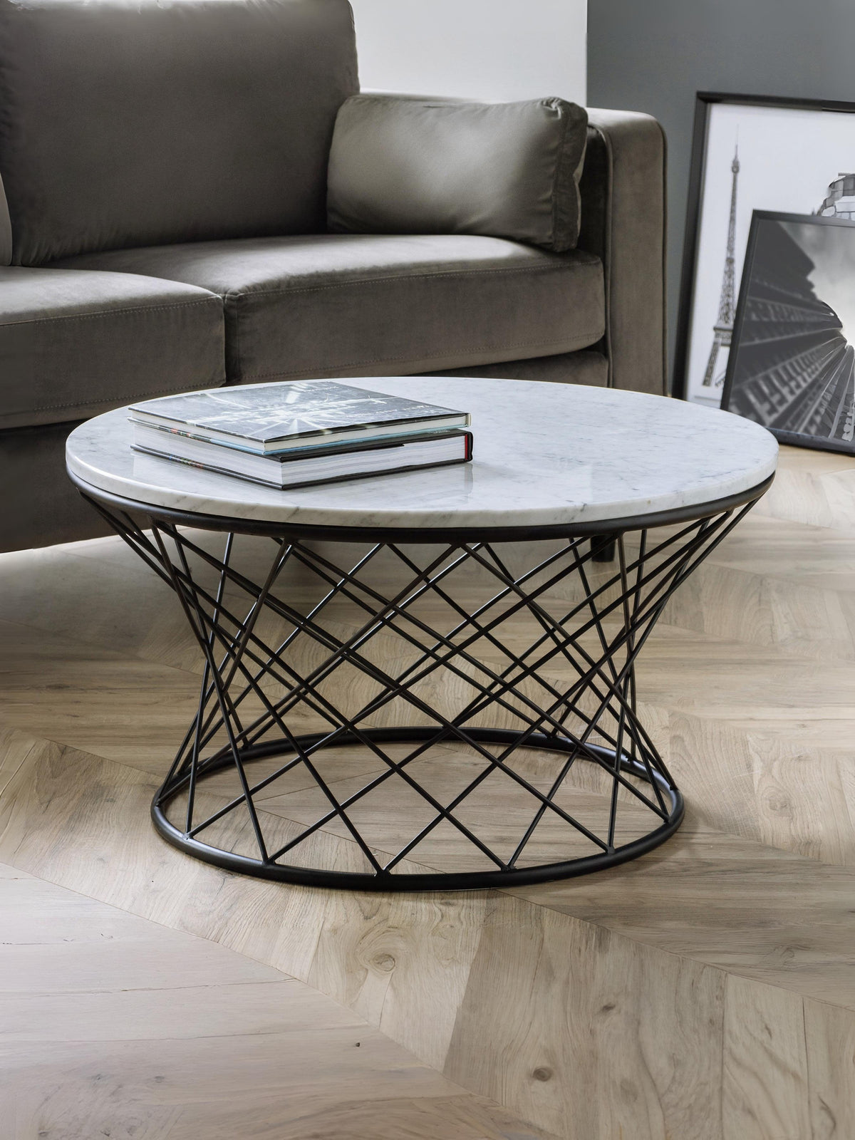 Trevi Real Marble Coffee Table
