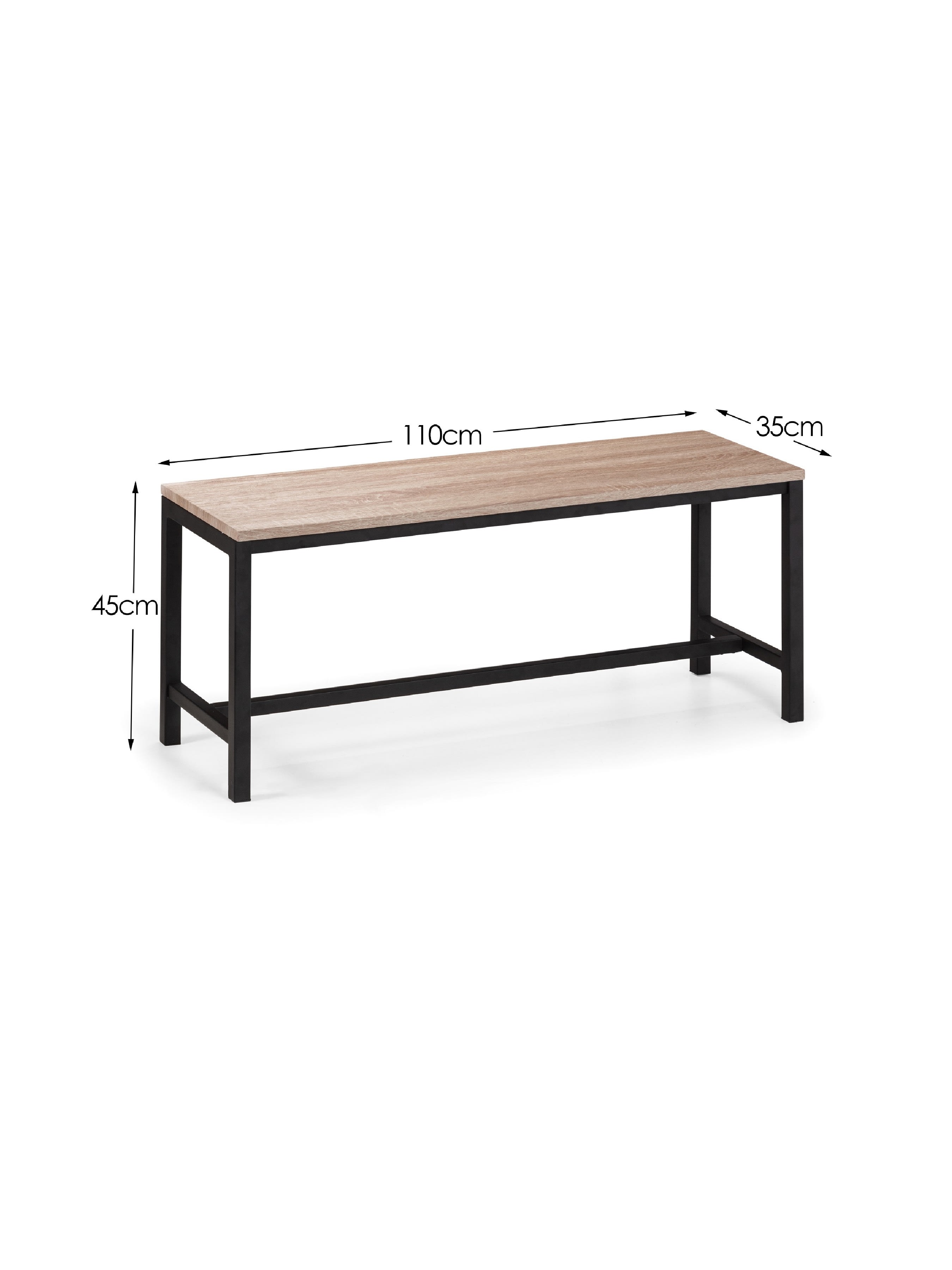 Tribeca Bench - Sonoma Oak