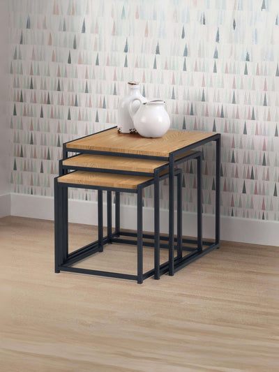 Tribeca Nest Of 3 Tables - Oak