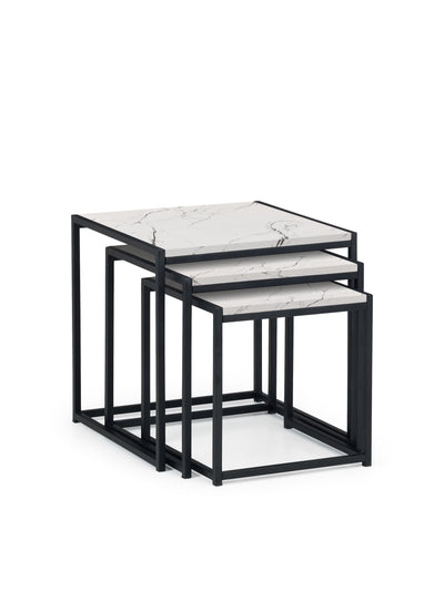 Tribeca Nest Of 3 Tables - White Marble