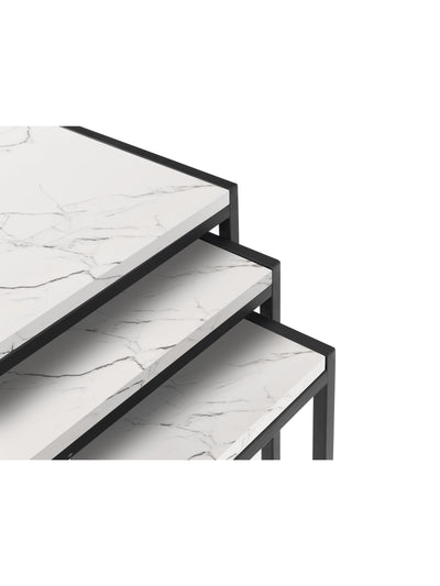 Tribeca Nest Of 3 Tables - White Marble