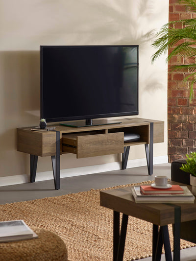 Troy TV Unit up to 65" – Rustic Wood Effect