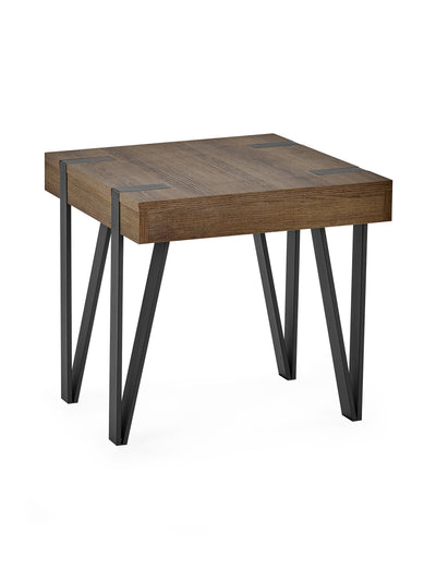 Troy 50cm Side Table – Rustic Wood Effect