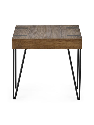Troy 50cm Side Table – Rustic Wood Effect