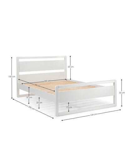 Venice Bed - Surf White
