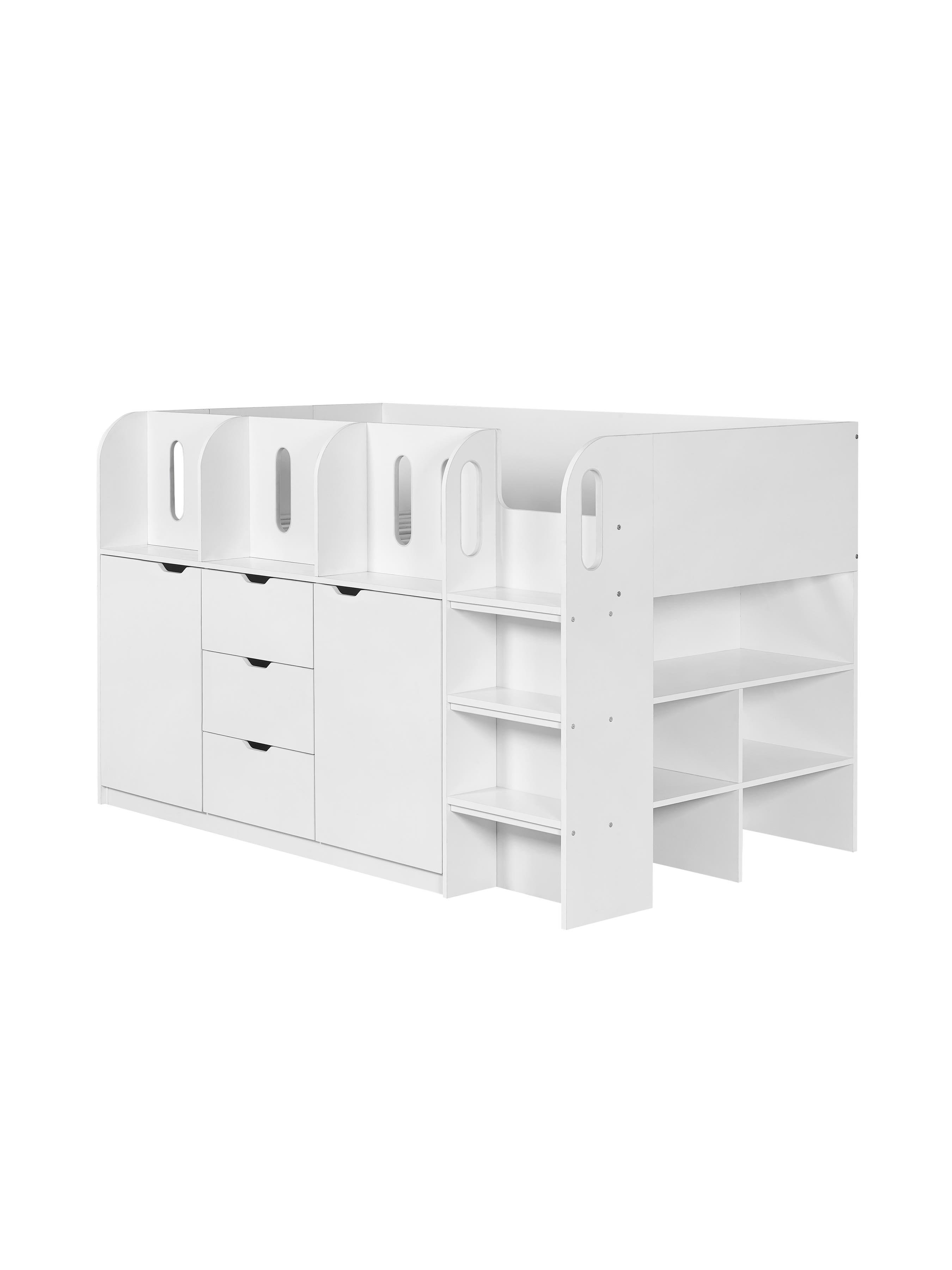 Vision Mid Sleeper Bed – White