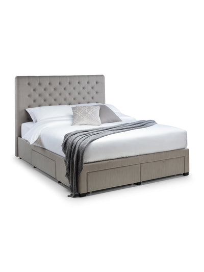 Wilton 4 Drawer Bed - Grey Linen