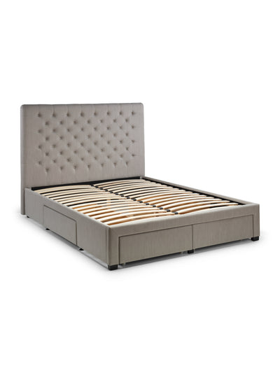 Wilton 4 Drawer Bed - Grey Linen