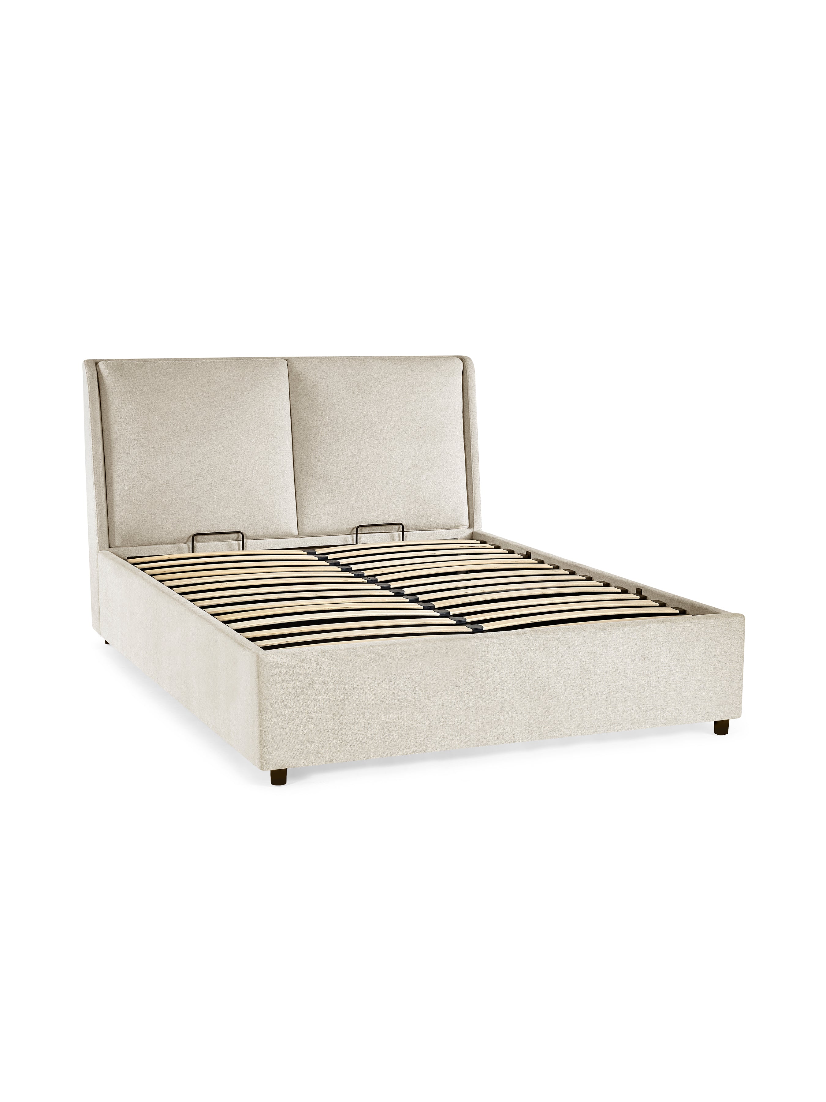 Maddock Ottoman Storage Bed - Beige – Julian Bowen, view 3