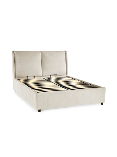 Maddock Ottoman Storage Bed - Beige – Julian Bowen, view 3