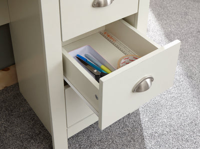 Lancaster Study Desk Cream – GFW, view 6