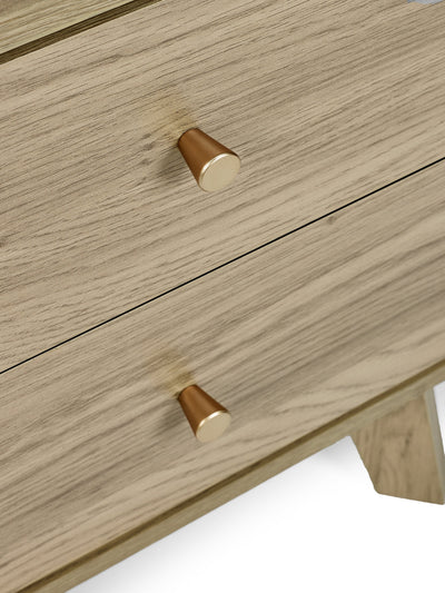 Ingrid 2 Drawer Bedside Oak – Julian Bowen, view 12
