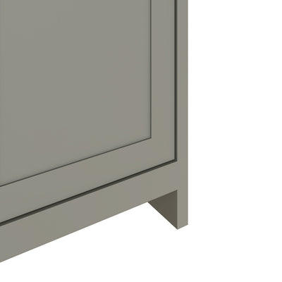 Lancaster 2 Door Shoe Cabinet Grey – GFW, view 9