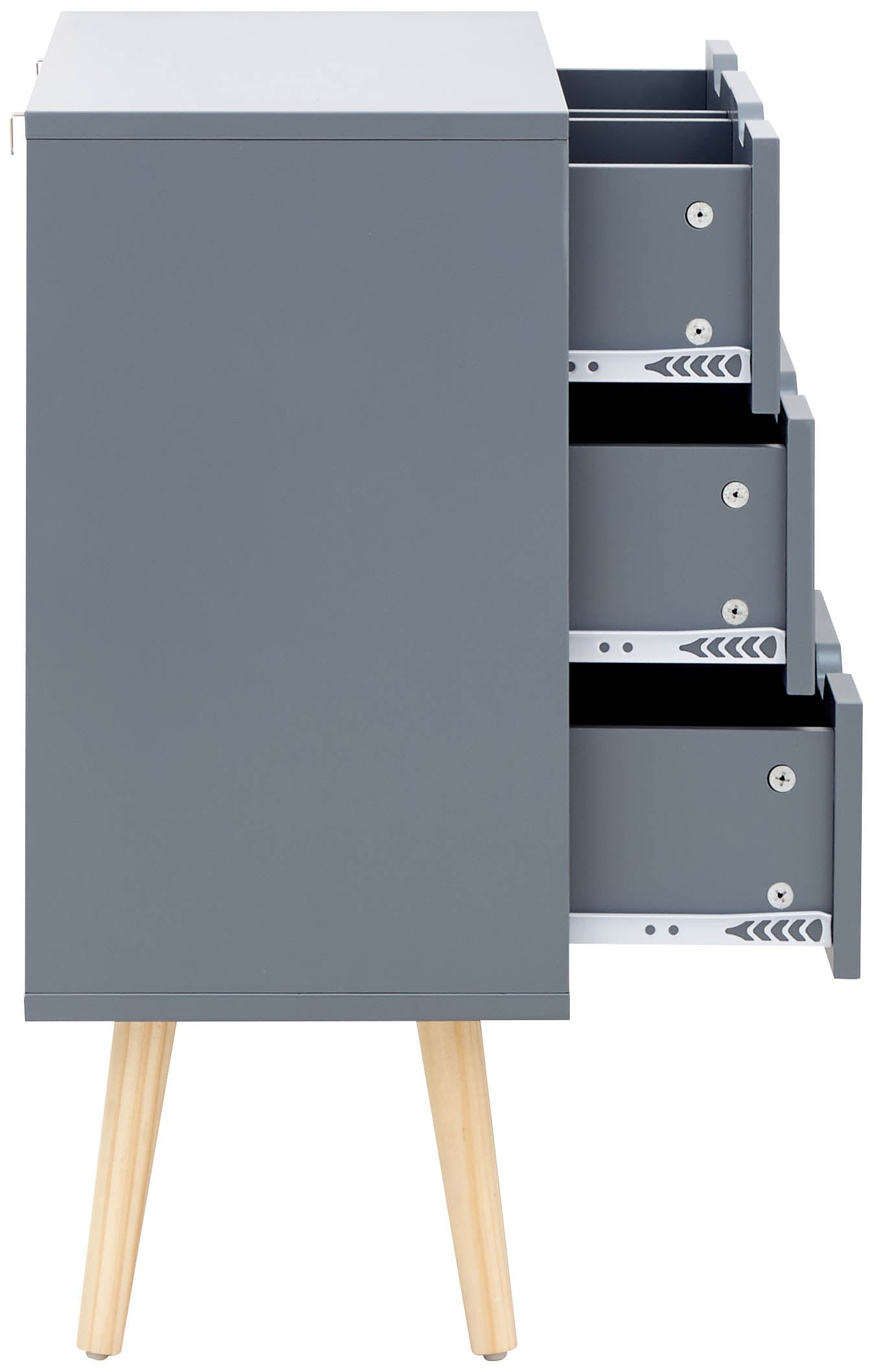 Nyborg 2+2 Drawer Chest – Dark Grey