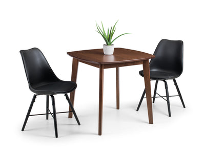 Kari Dining Chairs - Black Seat & Black Legs (Set Of 2) – Julian Bowen, view 5
