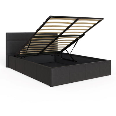 End Lift Ottoman Bed Black – GFW, view 6