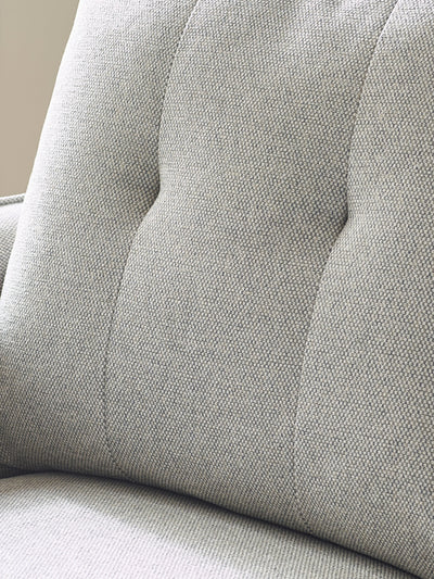 Remy 2 Seater Light Grey Fabric Sofa – Julian Bowen, view 6