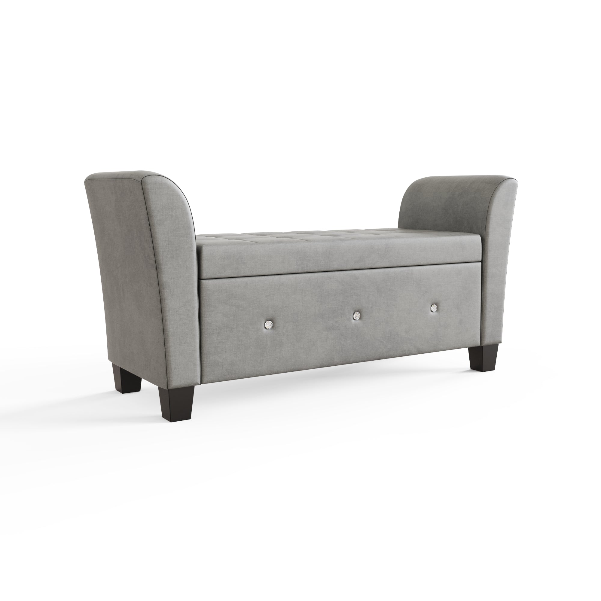 Verona Diamante Window Seat Grey Chenille – GFW