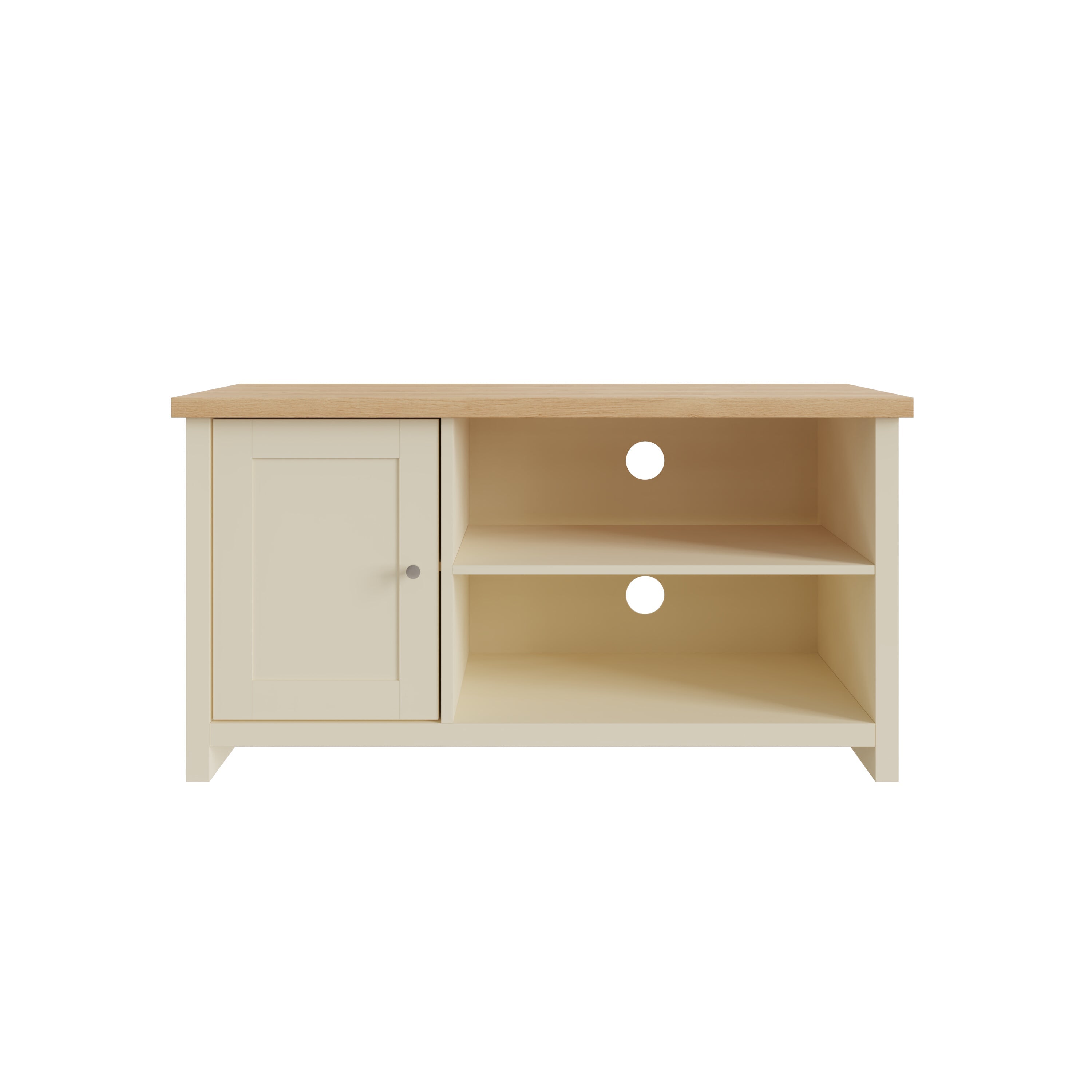 Lancaster Small TV Cabinet Cream – GFW, view 5