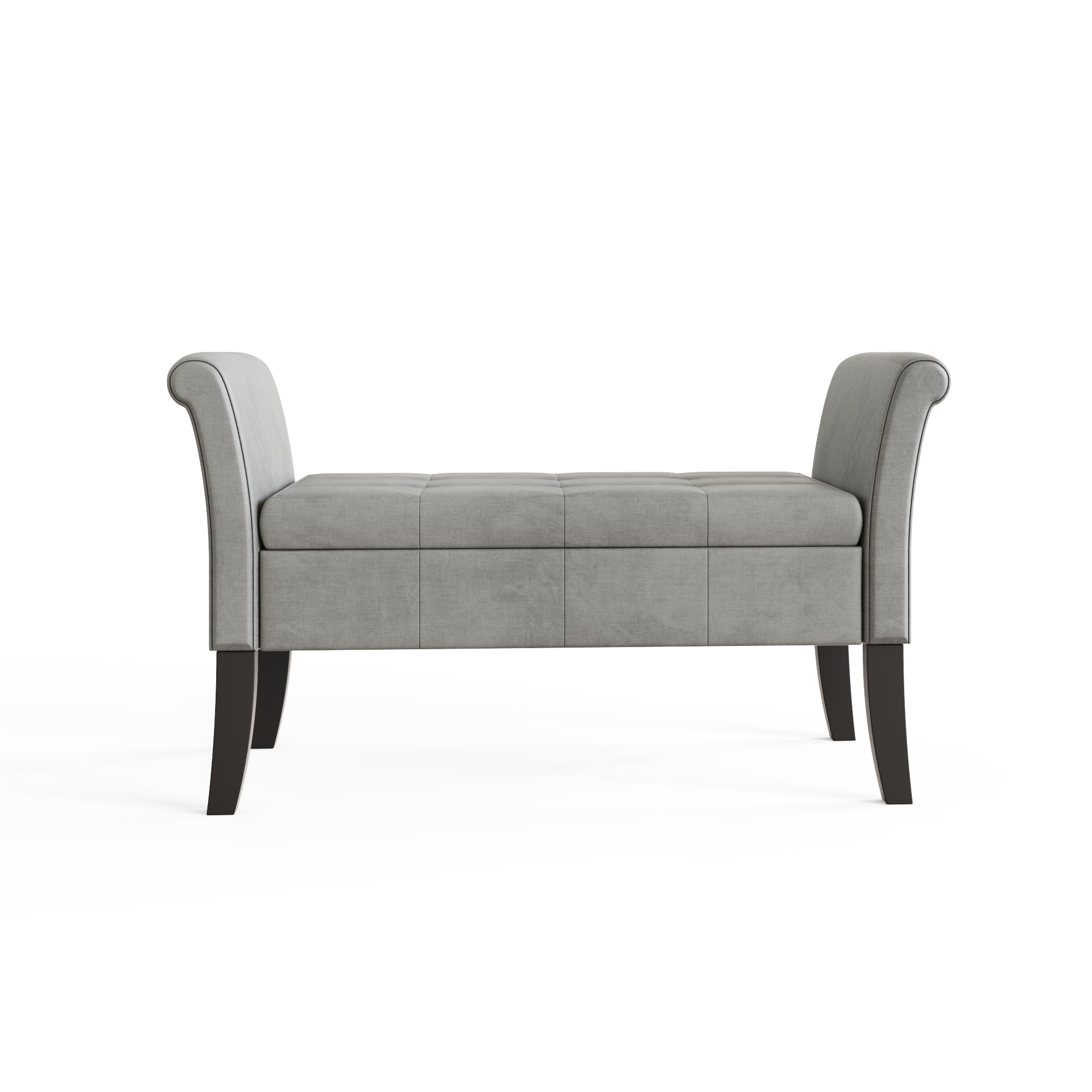 Balmoral Window Seat Grey Chenille – GFW, view 7