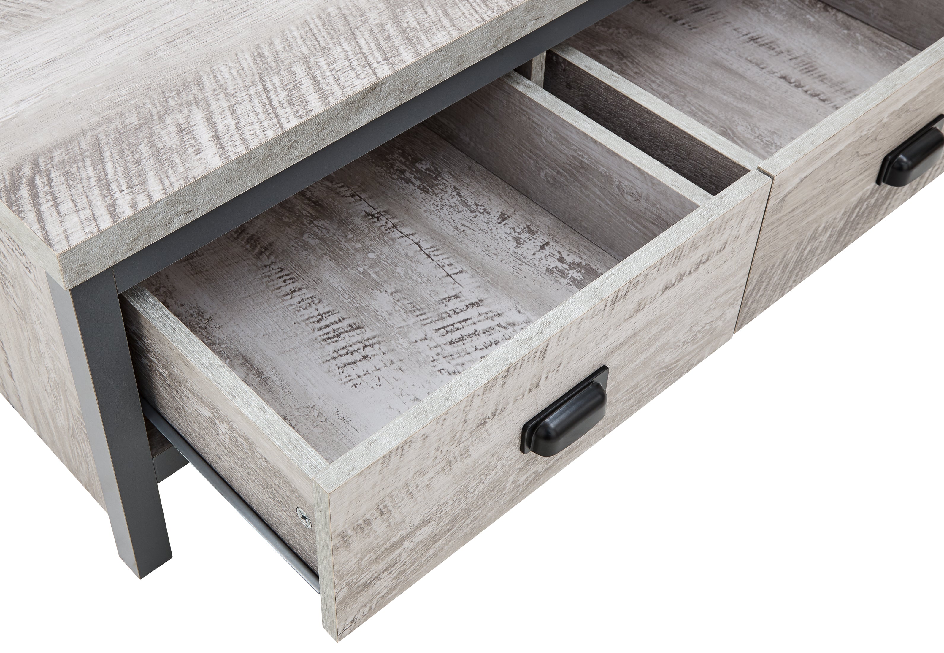 Boston 2 Drawer Coffee Table Grey – GFW, view 13