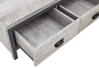 Boston 2 Drawer Coffee Table Grey – GFW, view 13