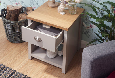 Lancaster Lamp Table Grey – GFW, view 16