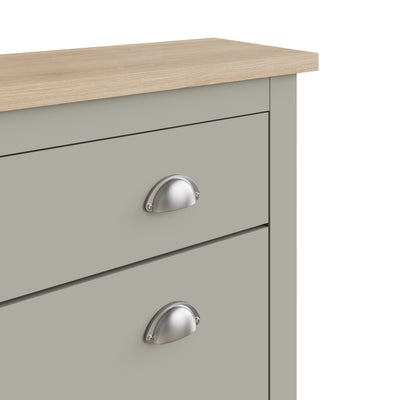 Lancaster 2Dr 1Drw Shoe Cabinet Grey – GFW, view 15