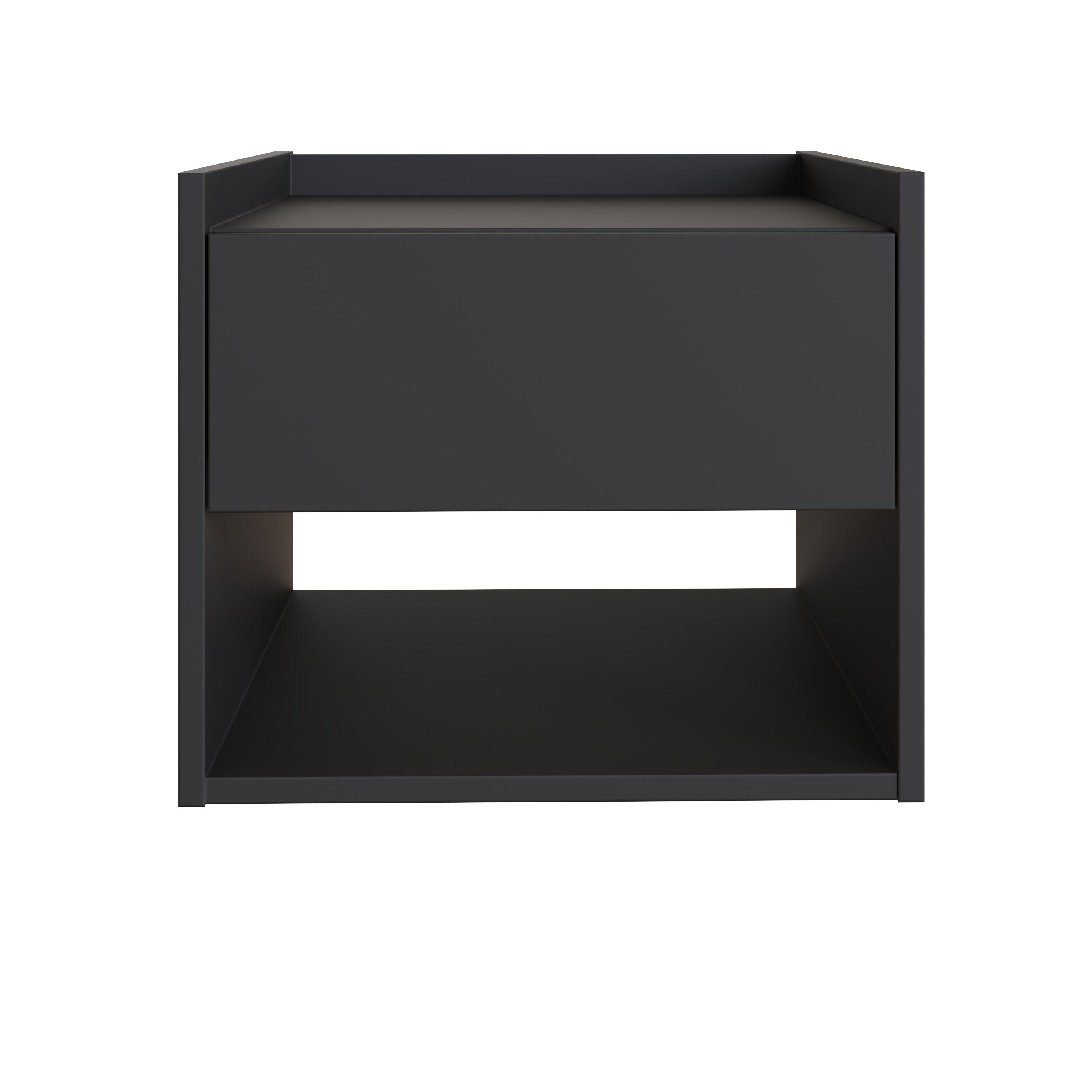 Harmony Wall Mounted Pair Of Bedside Tables Anthracite - GFW – GFW, view 6