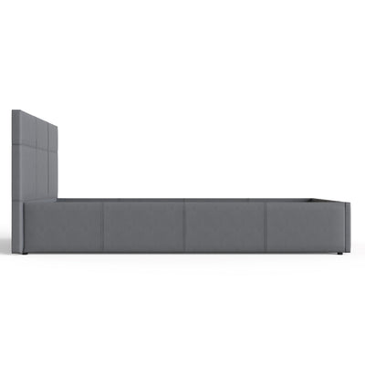 Side Lift Ottoman Bed Grey Leather – GFW, view 14