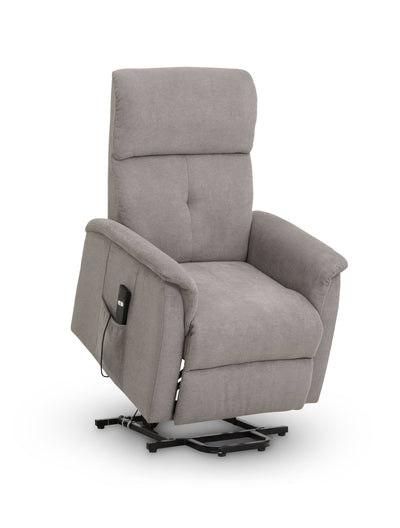 Julian Bowen Armchair Ava Rise And Recline Chair Taupe Fabric Bed Kings