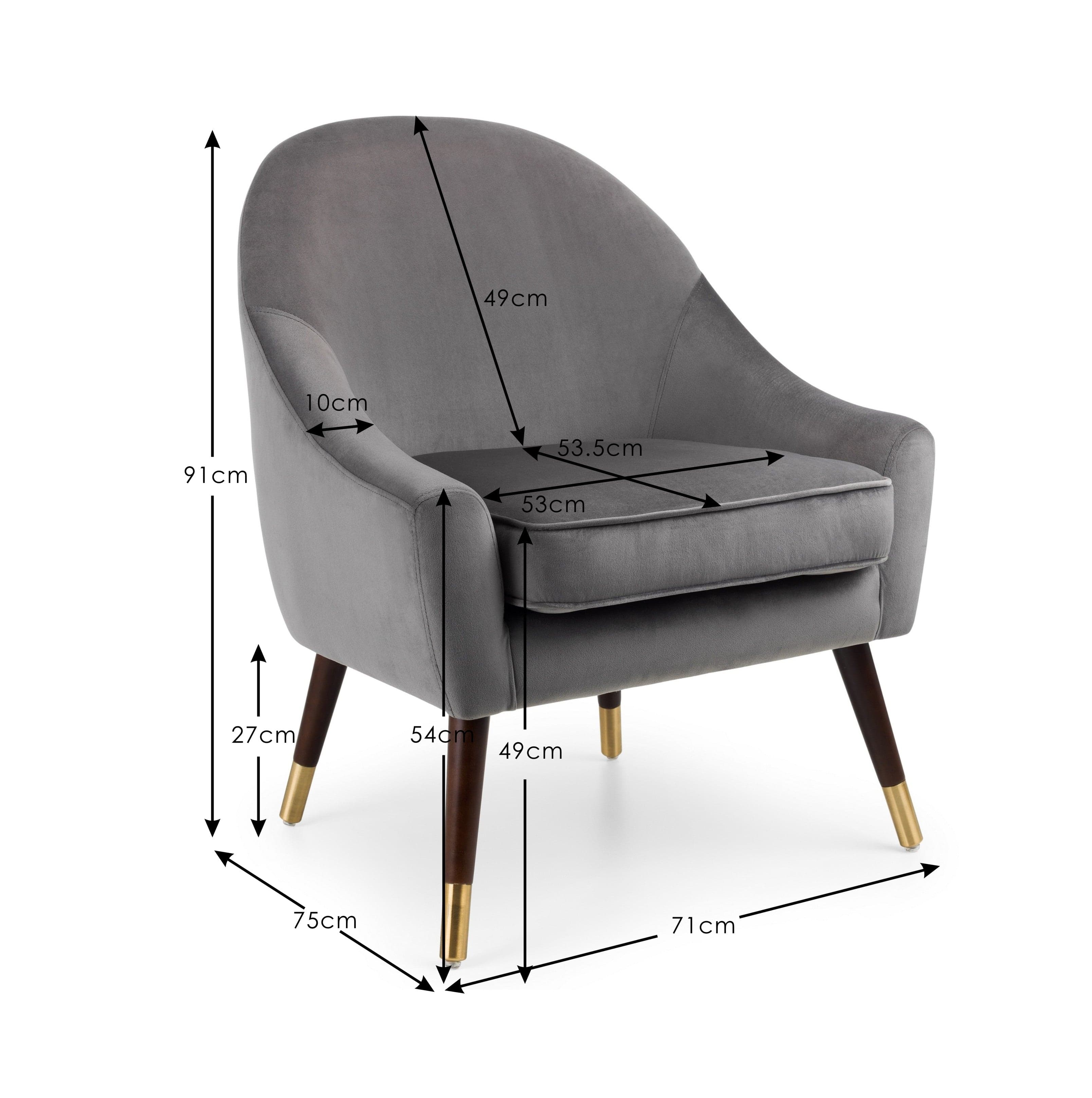 Elliot Arm Chair – Julian Bowen, view 3