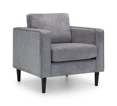 Hayward Chair - Dark Grey Chenille Fabric – Julian Bowen