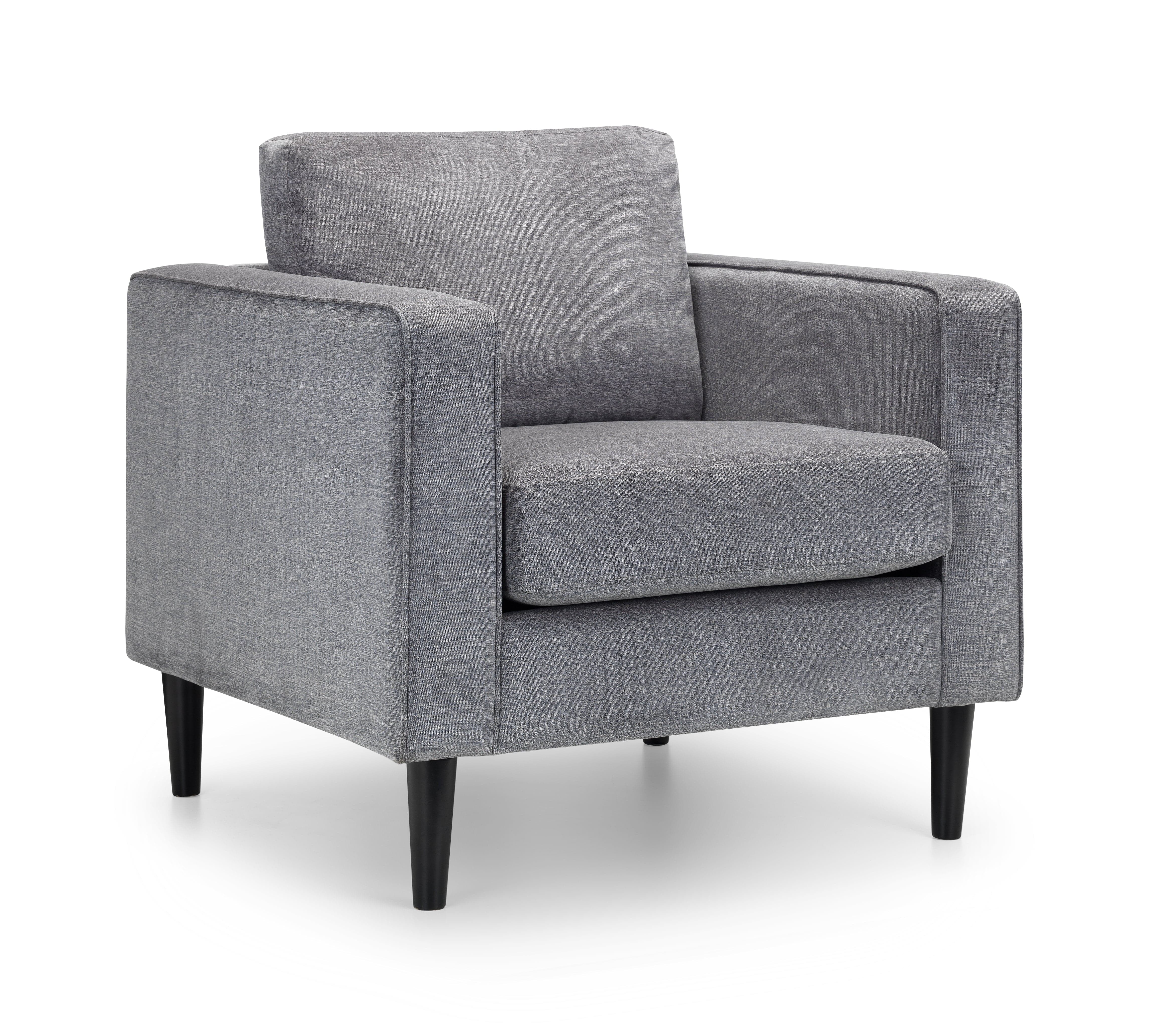 Hayward Chair - Dark Grey Chenille Fabric – Julian Bowen
