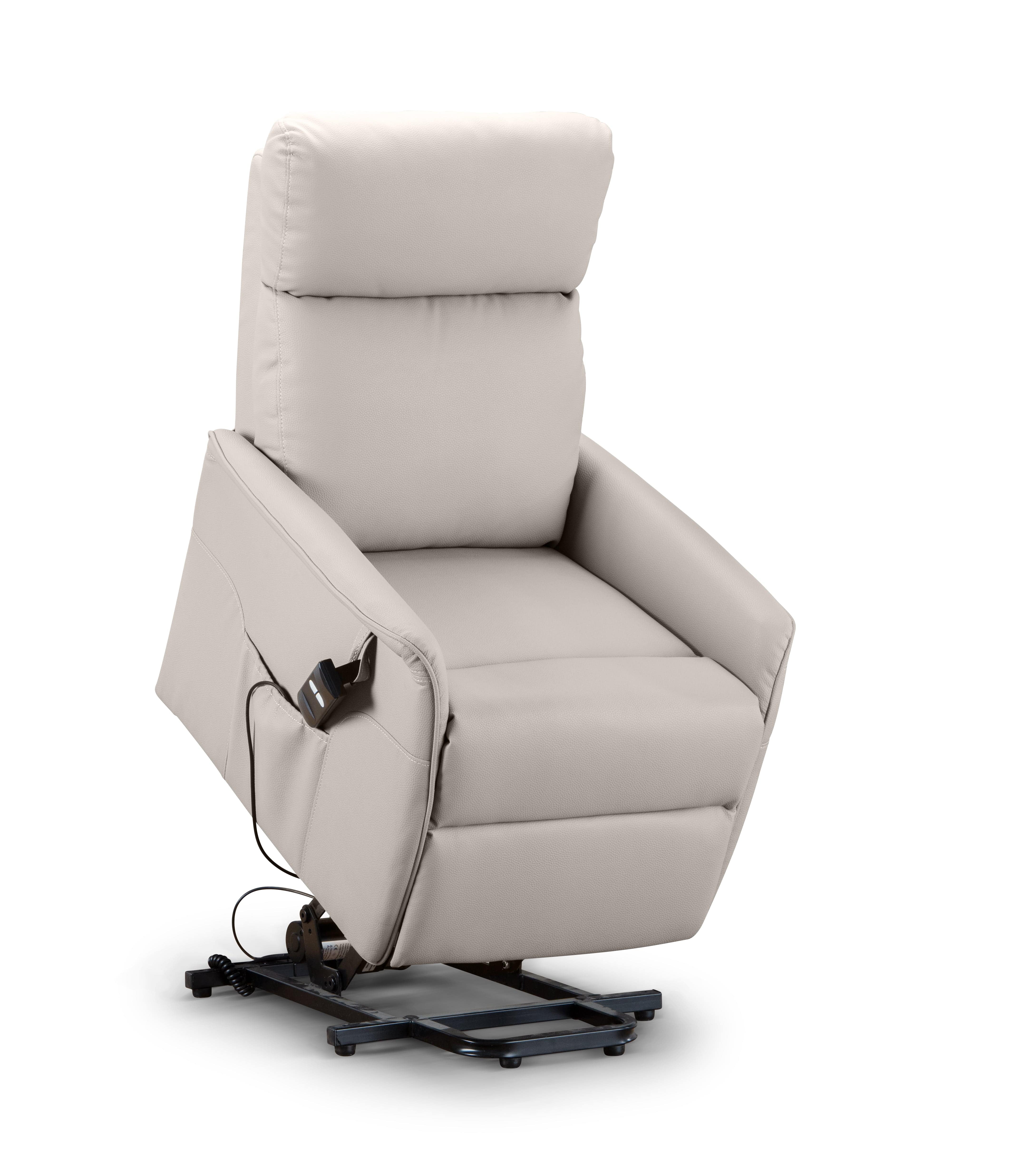 Helena Rise & Recline Chair Pebble Faux Leather – Julian Bowen, view 3