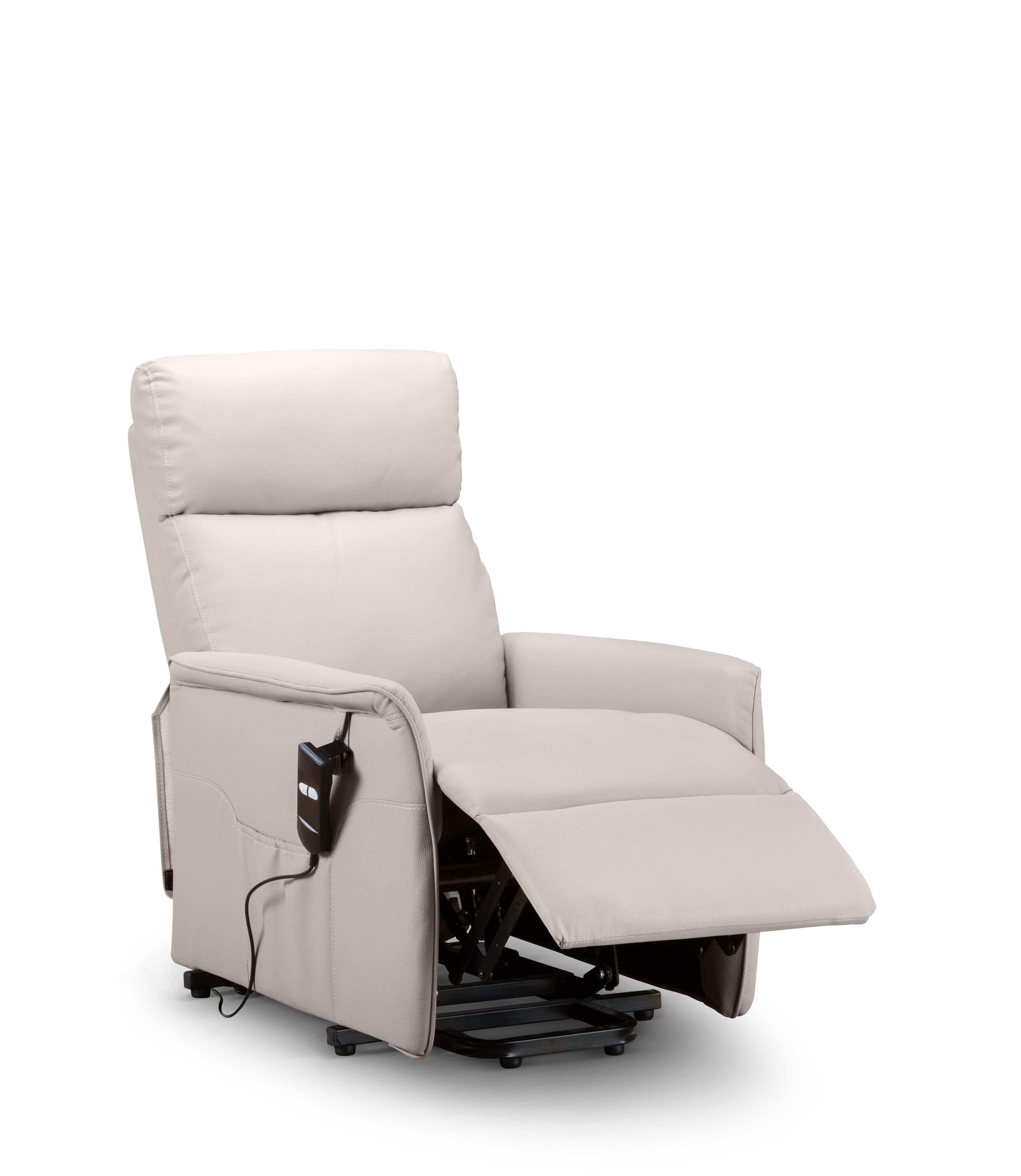 Helena Rise & Recline Chair Pebble Faux Leather – Julian Bowen, view 2