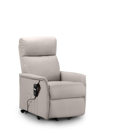 Helena Rise & Recline Chair Pebble Faux Leather – Julian Bowen