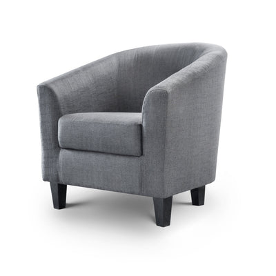 Hugo Tub Chair - Slate Grey – Julian Bowen
